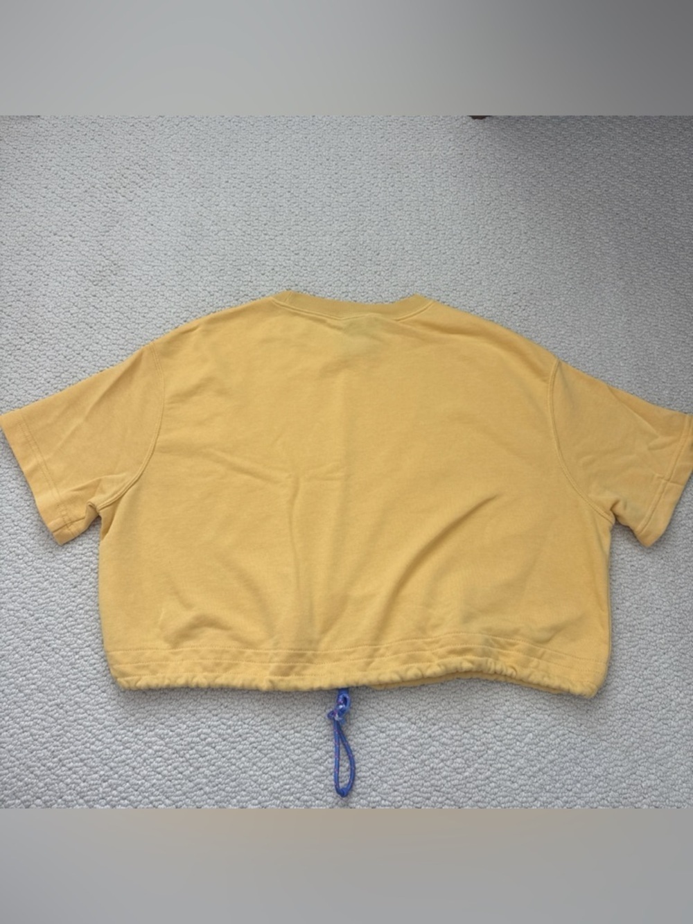 Nike Yellow Crewneck Sweatshirt with Black Logo Tag - Picture 2 of 7